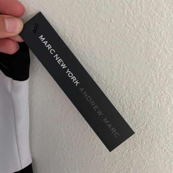 New AndrewMarc Colorblock Dress - Picture 4 of 4